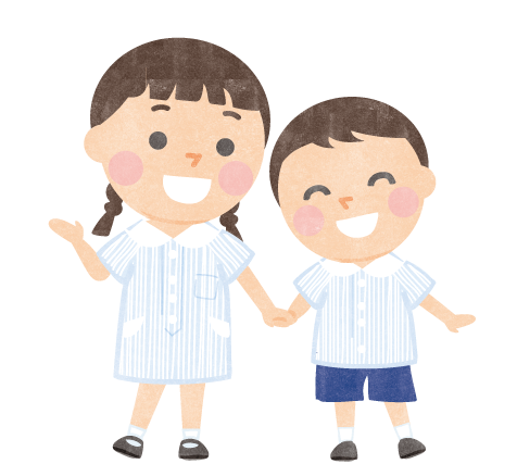 女の子と男の子のイラスト